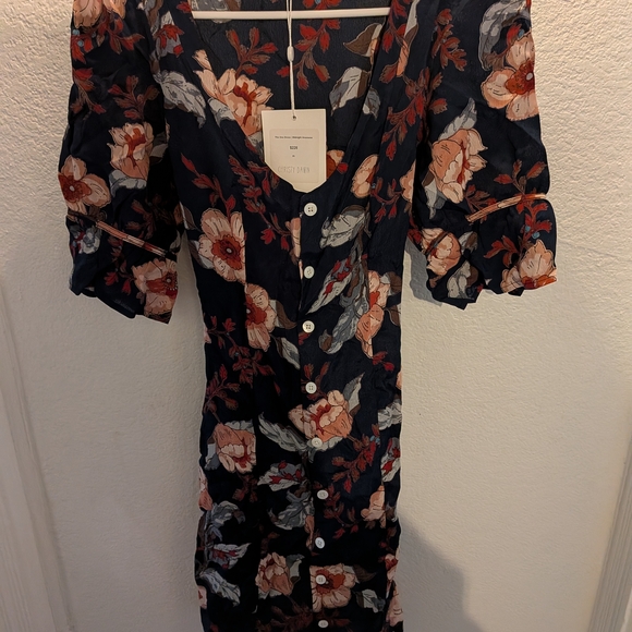 Christy Dawn Navy Floral Mini Dress - Picture 2 of 6